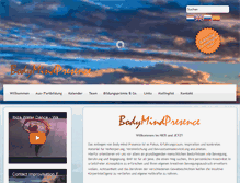 Tablet Screenshot of bodymindpresence.de